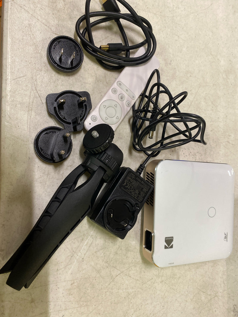 KODAK Luma 400 Portable HD Smart Projector | Wi-Fi, Bluetooth, HDMI & USB Compatible Mini Home Theater System Up to 150” | 720p Native Resolution (4K), 200 ansi Lumens | Tripod Included