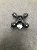 Kingston Brass KBH1790AXH Hot Metal Cross Handle, 3/8" X 16PT - Matte Black