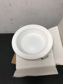 Commercial electric CER407943AK50WH Easy-Up 4 in. White Baffle Integrated LED Recessed Kit with Selectable CCT (2700K-5000K), (No Can Needed)