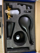 Tahanbath Z-W122458158 Titus Double Handle Wall Mounted Bathroom Faucet in Matte Black