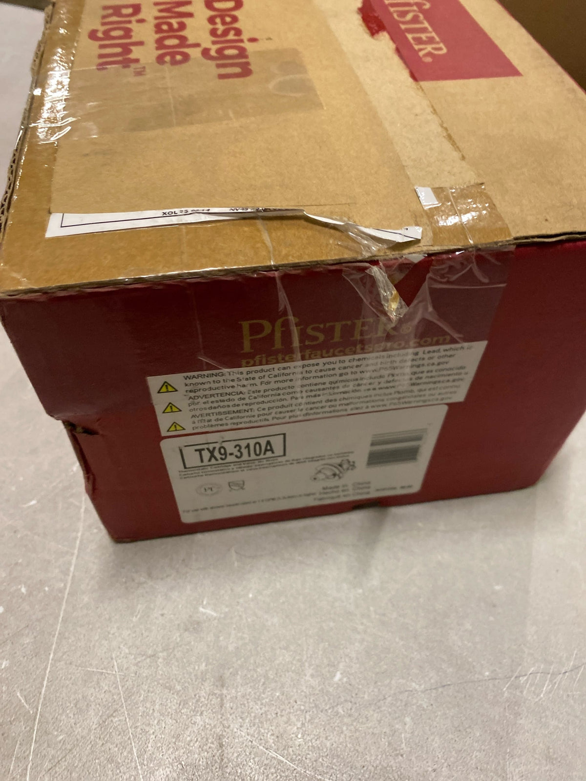 Pfister TX9-310A Tub and Shower Valve