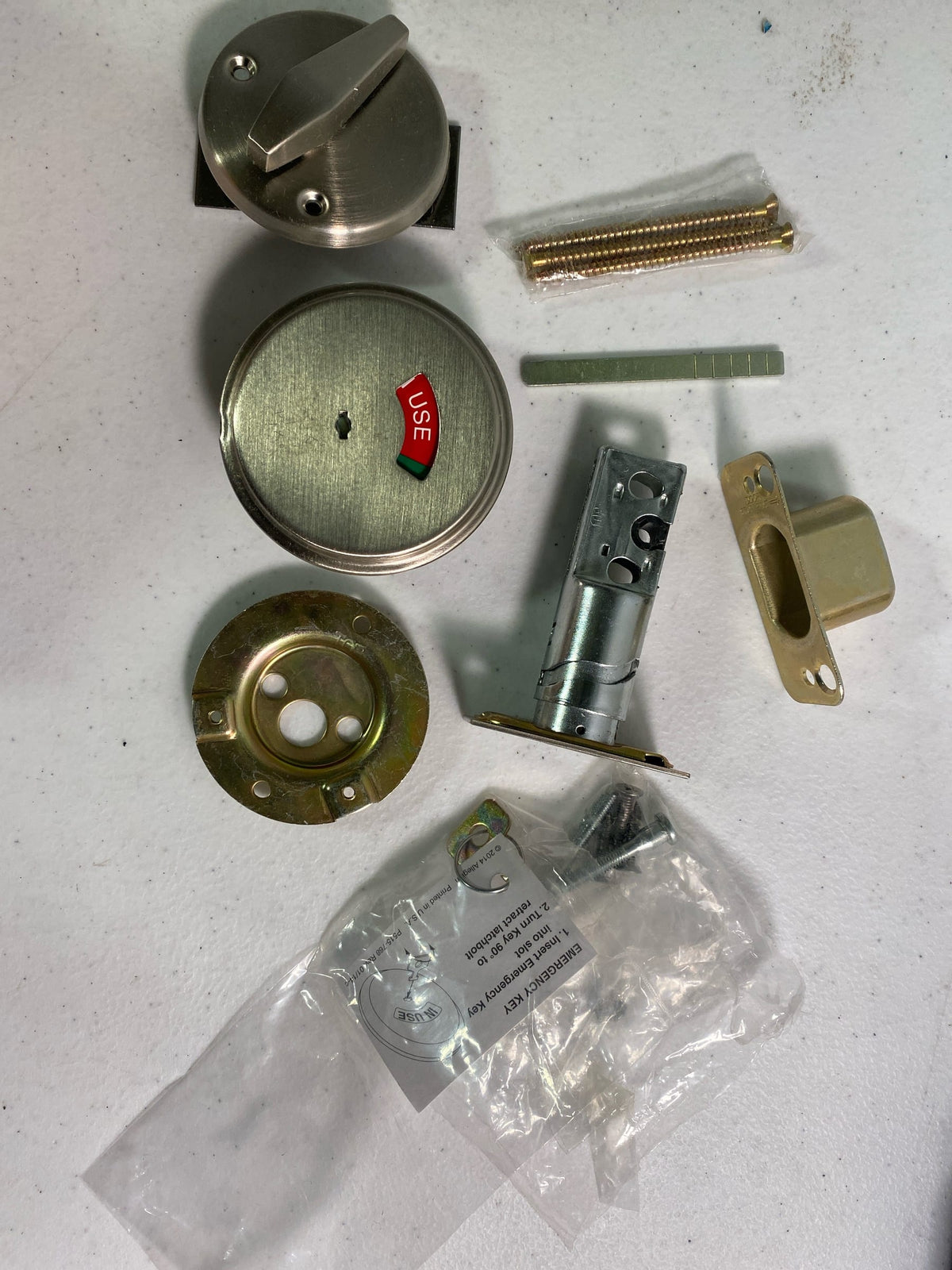 Falcon D271626 Indicator Deadbolt - Satin Chrome