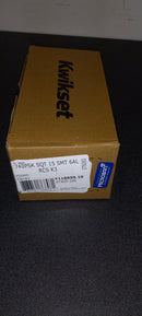 Kwikset Pismo Metal Square Door Knob in Satin Nickel