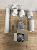 PROFLO PFWO300 1-1/2" PVC Tub Drain Trim / Fitting - Toe Tap - Chrome