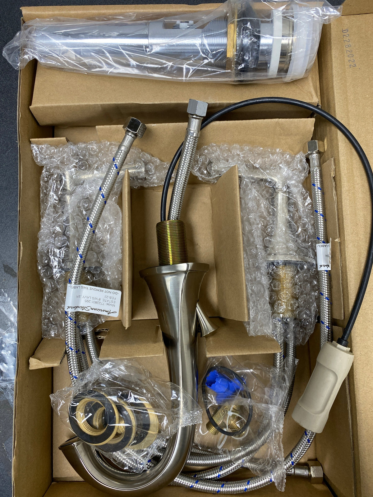 American Standard 7722801.295 Estate Widespread Bathroom Faucet with Speed Connect Technology - Includes Speed Connect Metal Pop-Up Drain - Brushed Nickel