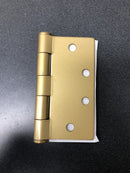Emtek 92015US4 4.5" x 4.5" Square Corner Plain Bearing Mortise Hinge - Pair - Satin Brass