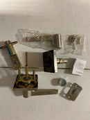 Kwikset SL6000DALSQT-15 Safelock Daylon Single Cylinder Keyed Entry Door Lever Set with Square Rose - Satin Nickel