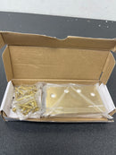 Emtek 96314US4 4" x 4" Solid Brass Heavy Duty Square Corner Plain Bearing Door Hinge - Pair - Satin Brass