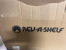 Rev-A-Shelf 5149-18DM-211 Contemporary 14-1/4"W Aluminum Double 35 Qt / 8.75 Gallon Pull Out Cabinet Trash Can System with Soft Open and Close - White