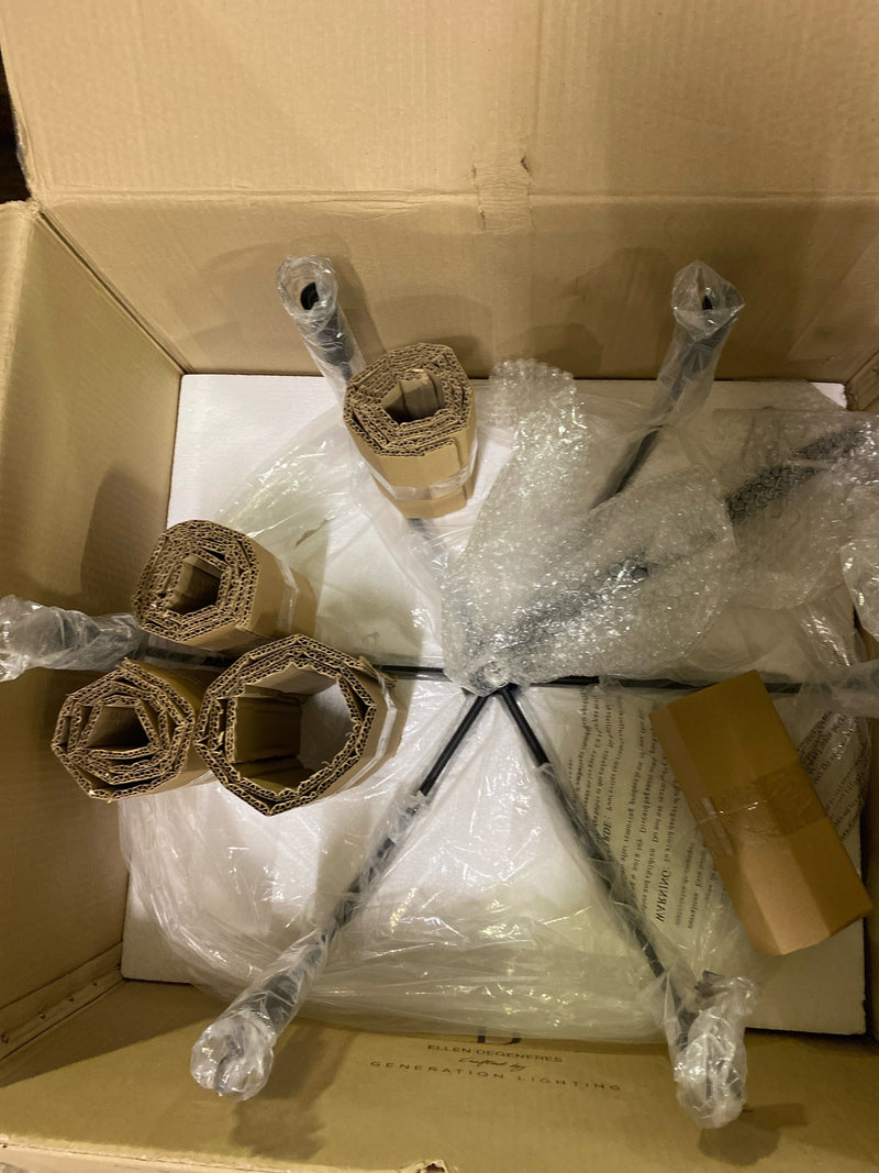 Generation Lighting-Brianna-6 Light Small Chandelier-24 Inch Wide by 21.38 Inch Tall-Aged Iron Finish -Traditional in