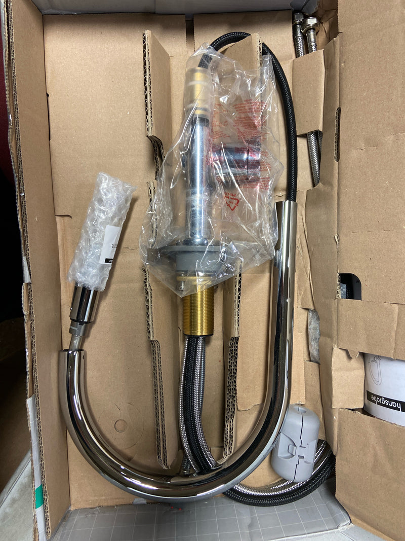 Hansgrohe 72857001 Talis N Single Handle Pull Down Sprayer Kitchen Faucet with QuickClean in Chrome