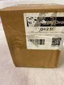 Infinity Drain LQ4-2 SC 4"x4" LQD 4 Squares Pattern Center Drain - 2" Throat - Satin Champagne