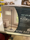 Hampton bay 24123-000 Carver 58 in. Black Downbridge Floor Lamp