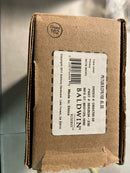 Baldwin PVTUBCFR150 Tube Privacy Door Lever Set with 5 Inch Rectangle Rose from the Reserve Collection - Satin Nickel