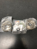 Baldwin 5078050 Pair of Estate Rosettes for Passage Functions - Satin Brass and Black