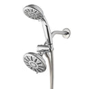 Glacier bay 8469100HC 6-Spray 5 in. Dual Wall Mount Fixed and Handheld Shower Head 1.8 GPM in Chrome