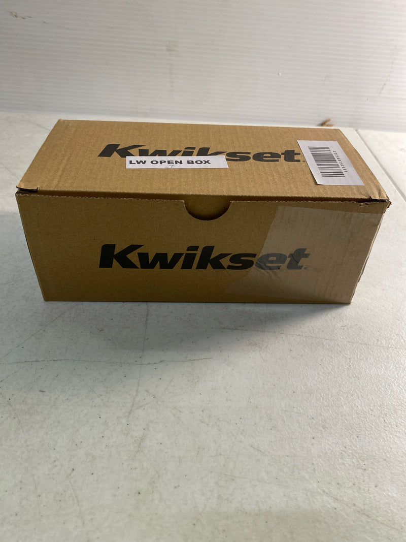 Kwikset 720PSKSQT-4 Pismo Passage Door Knob Set with Square Rose - Satin Brass