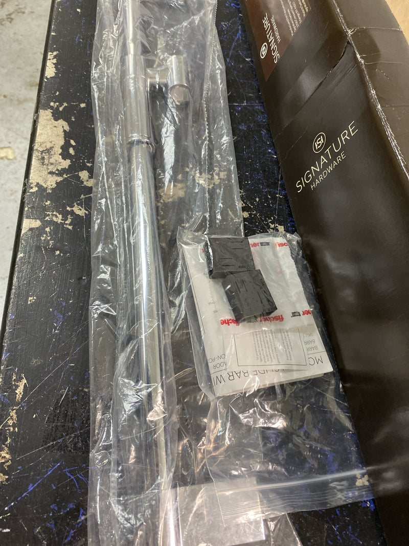 Signature Hardware SHSB3050CP Lowden 30" Shower Slide Bar - Polished Chrome