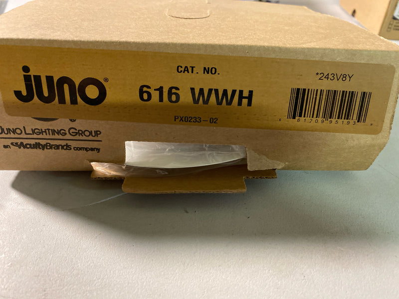 Juno Lighting Group 616W-WH 616 WWH Standard Slope Cylinder Spotlight, 6 Inch, White