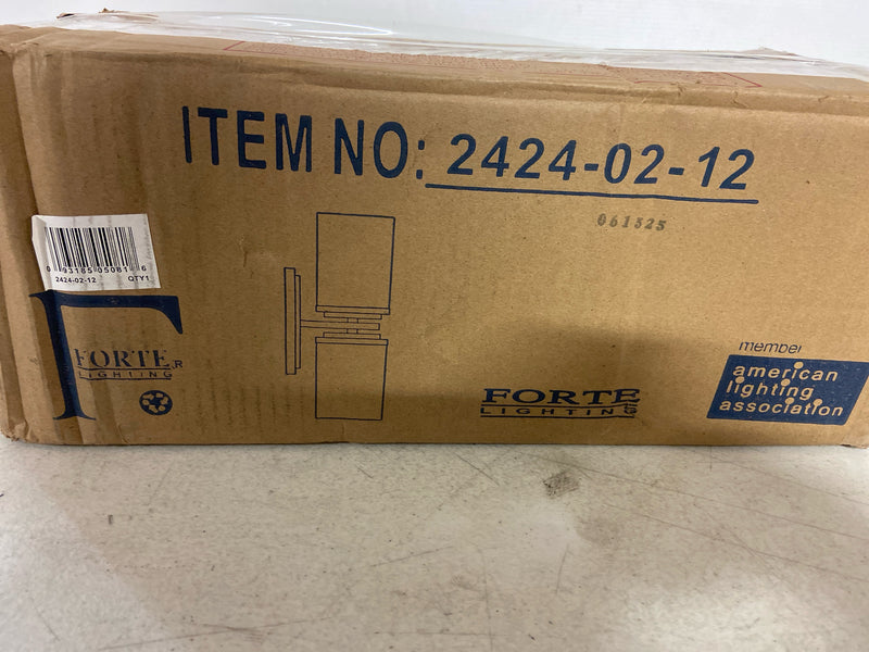 Forte Lighting 2424-02-12 Duo 2 Light Wall Sconce - Soft Gold