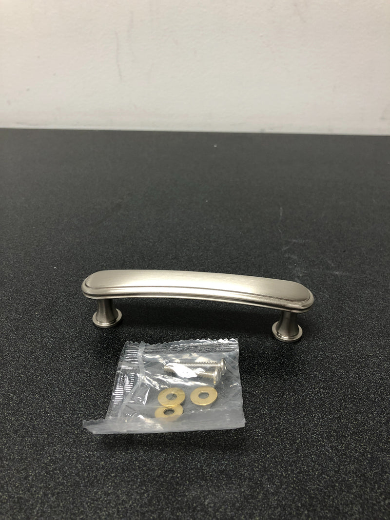 Baldwin 4367150 4 in. dia. satin nickel center to center severin fayerman pull