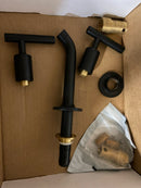 Kohler K-T14413-4-BL Purist 1.2 GPM Wall Mounted Widespread Bathroom Faucet - Matte Black