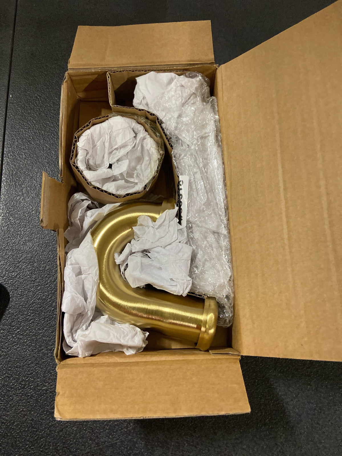 Brasstech 3013/10 P-Trap Kit with High Box Flange - Satin Bronze (PVD)