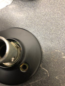 Kwikset Balboa Dummy Door Handle, Single Sided Lever for Closets, French Double Doors, and Pantry, Matte Black Non-Turning Left Handed Interior Push/Pull Lever