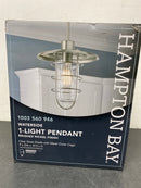 Home decorators collection 21156-001 1-Light Brushed Nickel Fisherman Style Mini Pendant