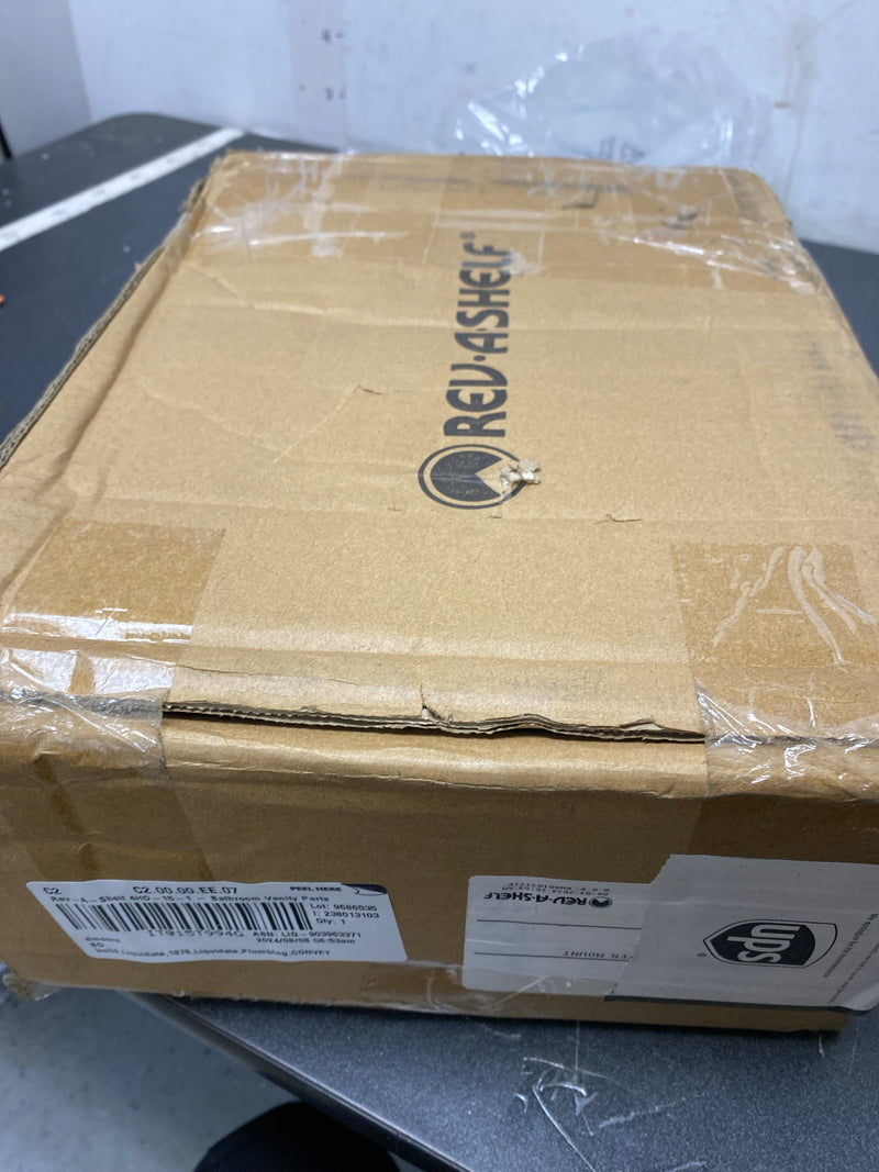 Rev-A-Shelf Wood Vanity Cabinet Door Mount Storage Organizer