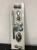Emtek 26024US26 Traditional Brass 12 Inch Towel Bar - Polished Chrome