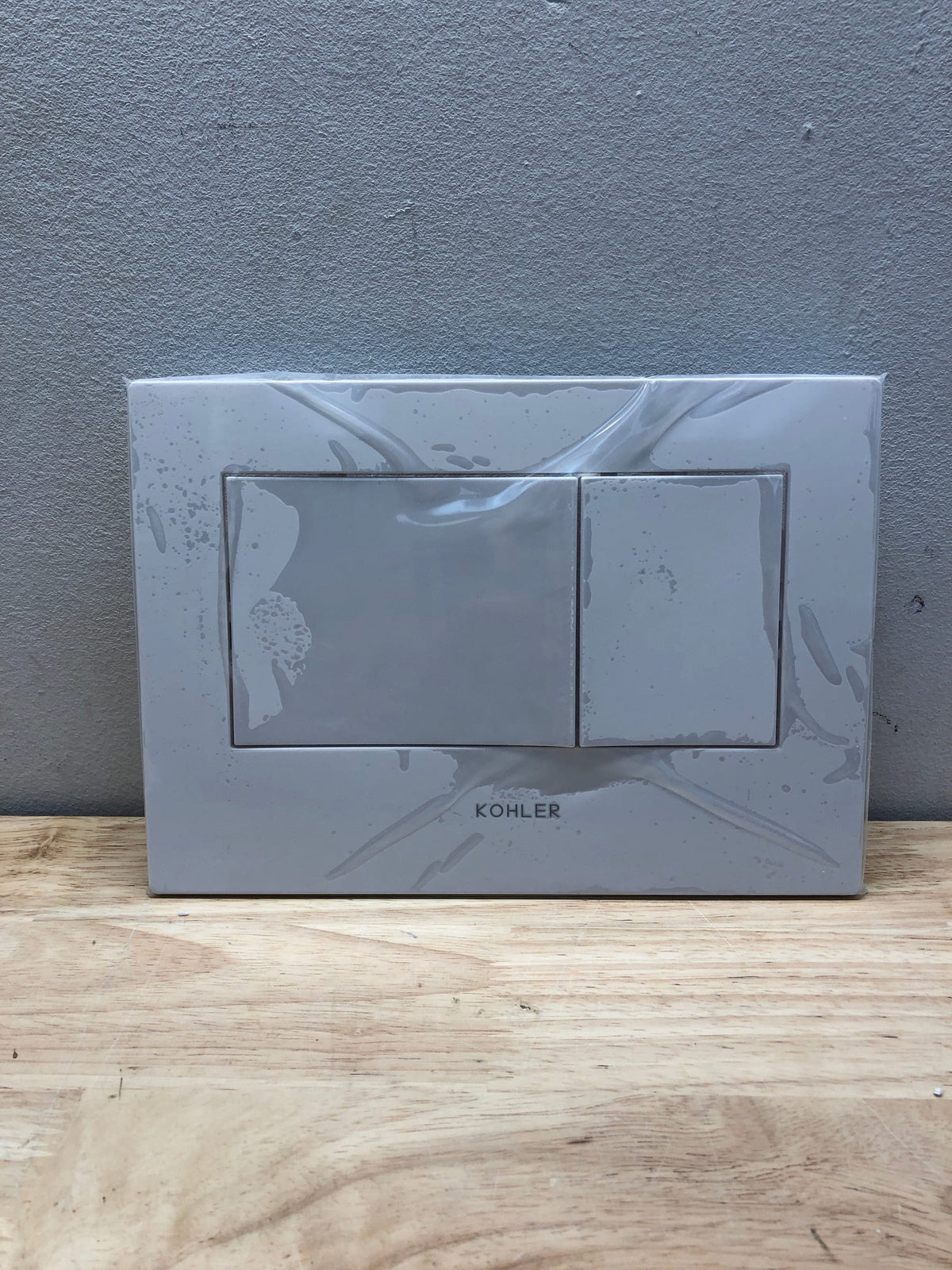 Kohler K-8857-0 Bevel 1.6 / 0.8 GPF Dual Flush Actuator Plate - White