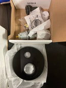 Delta T342704-BL Modern Round Non Shared Shower System with Shower Head, Hand Shower, Shower Arm, and Hose - Matte Black