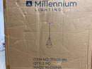 ML Lighting | Clarra Collection | 20103-PN | Indoor 3 Light Metal Pendant in Polished Nickel with Clear Glass Shade | Kitchens, Dining Rooms, Living Rooms, Entryways, Hallways