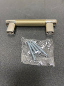 Amerock BP36557PNBBZ Bronx 3-3/4 Inch Center to Center Bar Cabinet Pull - Polished Nickel / Golden Champagne