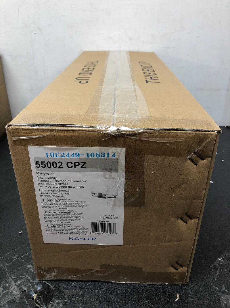 Kichler 55002CPZ Marette 3 Light 23" Wide Bathroom Vanity Light - Champagne Bronze