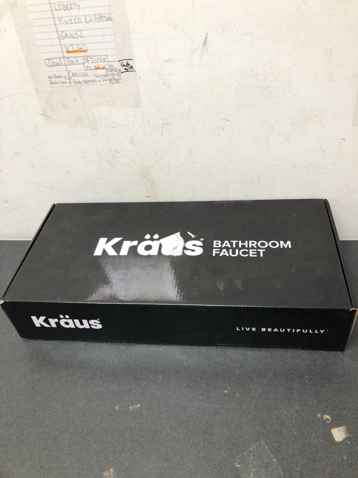 Kraus KBF-1401SFSMB Indy 1.2 GPM Single Hole Bathroom Faucet Less Drain Assembly - Spot Free Stainless Steel / Matte Black