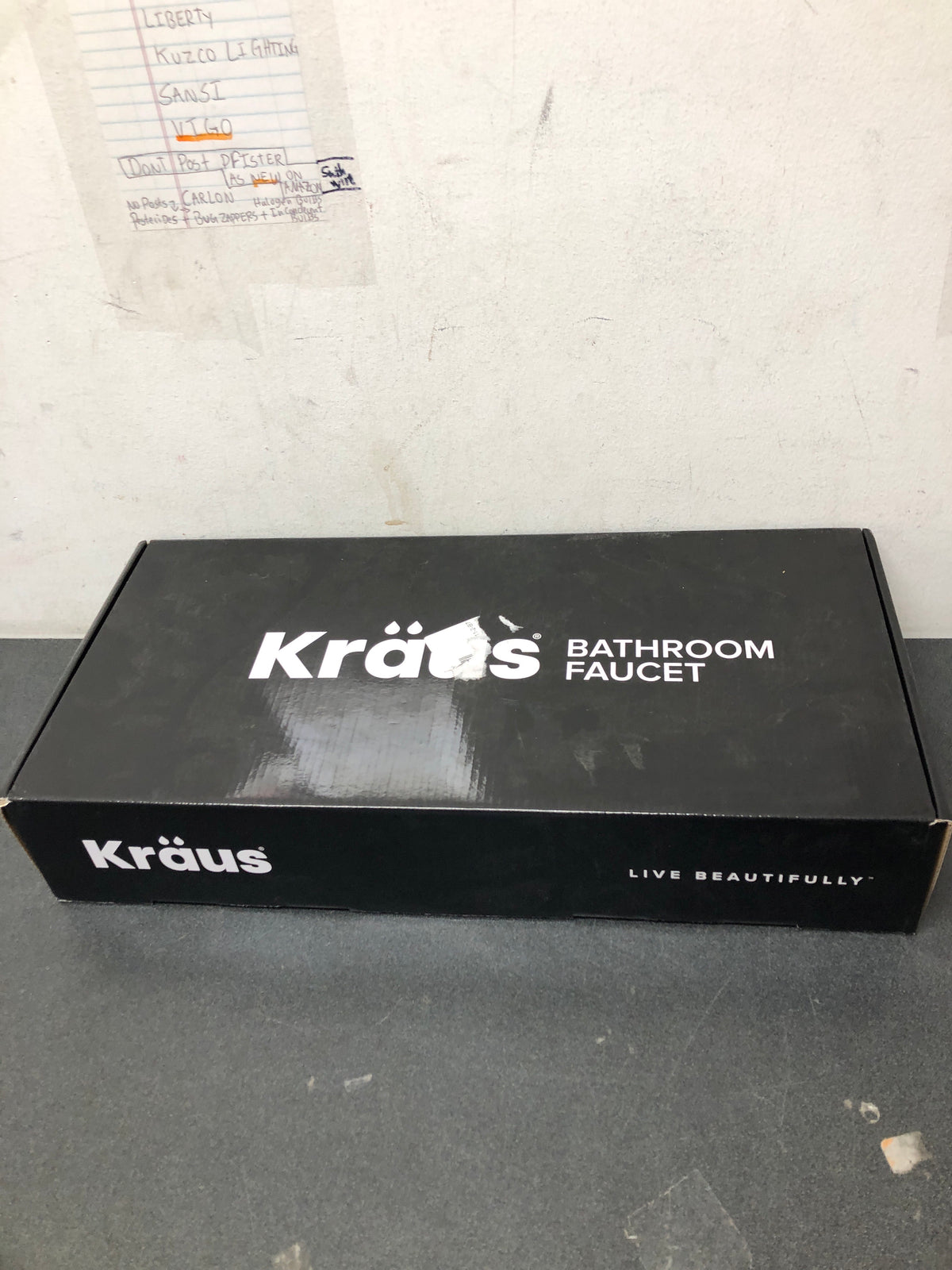 Kraus KBF-1401SFSMB Indy 1.2 GPM Single Hole Bathroom Faucet Less Drain Assembly - Spot Free Stainless Steel / Matte Black