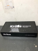 Kraus KBF-1401SFSMB Indy 1.2 GPM Single Hole Bathroom Faucet Less Drain Assembly - Spot Free Stainless Steel / Matte Black