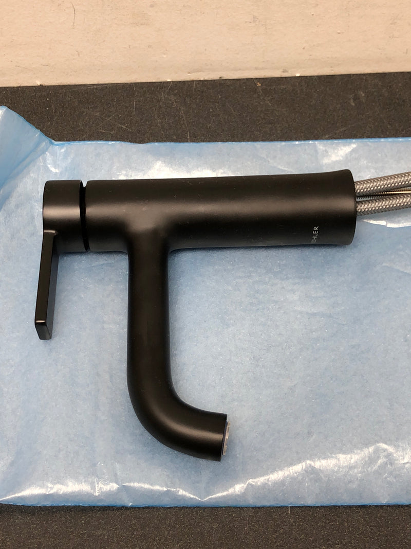 Kohler K-28126-4-BL Venza 1.2 GPM Single Hole Bathroom Faucet - Matte Black
