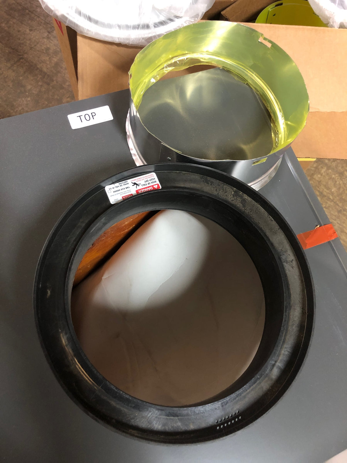 Velux TSR 010 0000 10 Inch TSR Sun Tunnel Skylight with Low Profile Metal And Plastic Flashing, Rigid Tube, and Acrylic Dome - Gray Flashing / Clear Dome