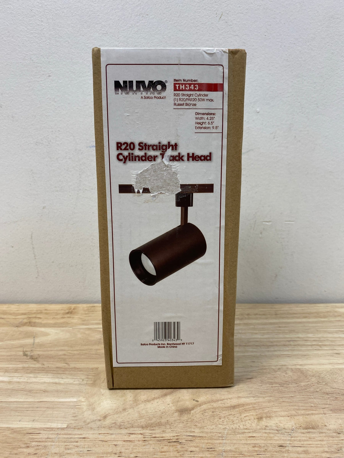 Nuvo Lighting TH343 Single Light 6-1/2" High H-Track Track Head - Russet Bronze