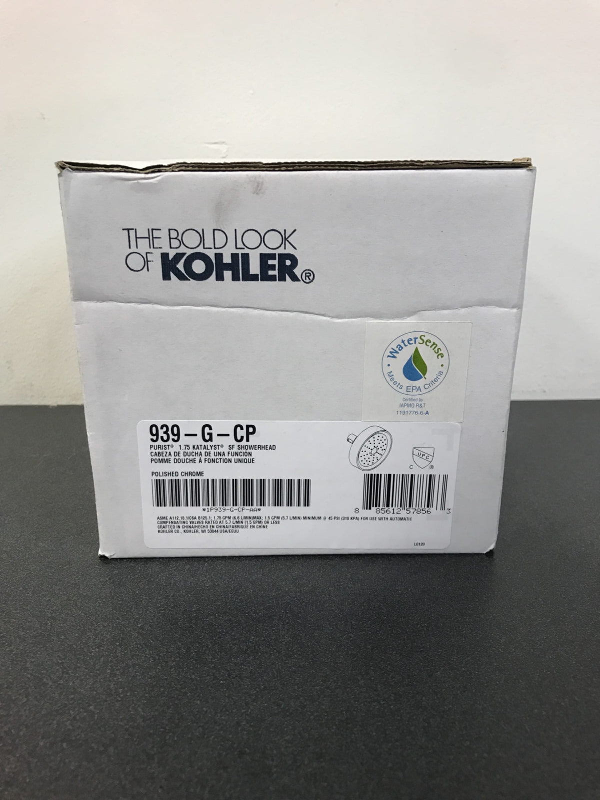KOHLER Purist Polished Chrome 1-Spray Shower Head 1.75-GPM (6.6-LPM)