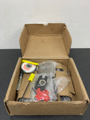 Emtek C520KNUS14 Knurled Privacy Door Lever Set from the SELECT Brass Collection with CF Mechanism - Lifetime Polished Nickel