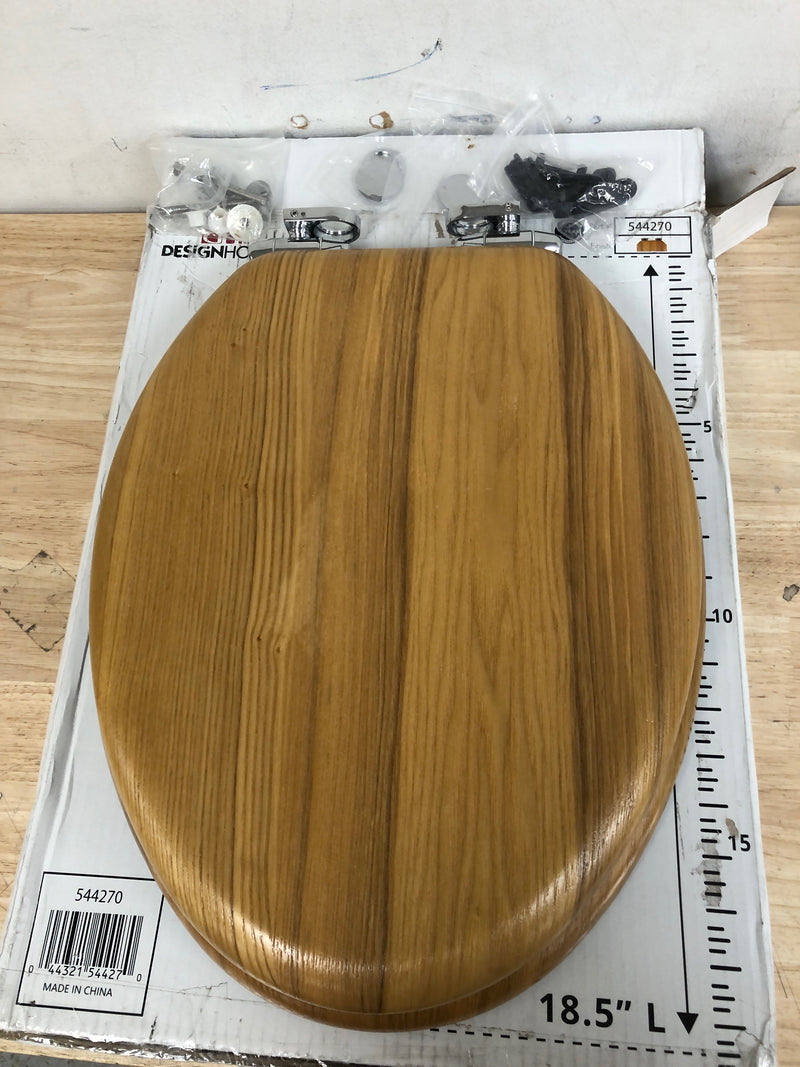 Design House 544270 Dalton Elongated Toilet Seat - Honey Oak