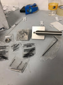 Kwikset 966MILSQT-15.UNIV Milan Lever Single Cylinder Interior Pack with Square Rose for Handlesets - Satin Nickel