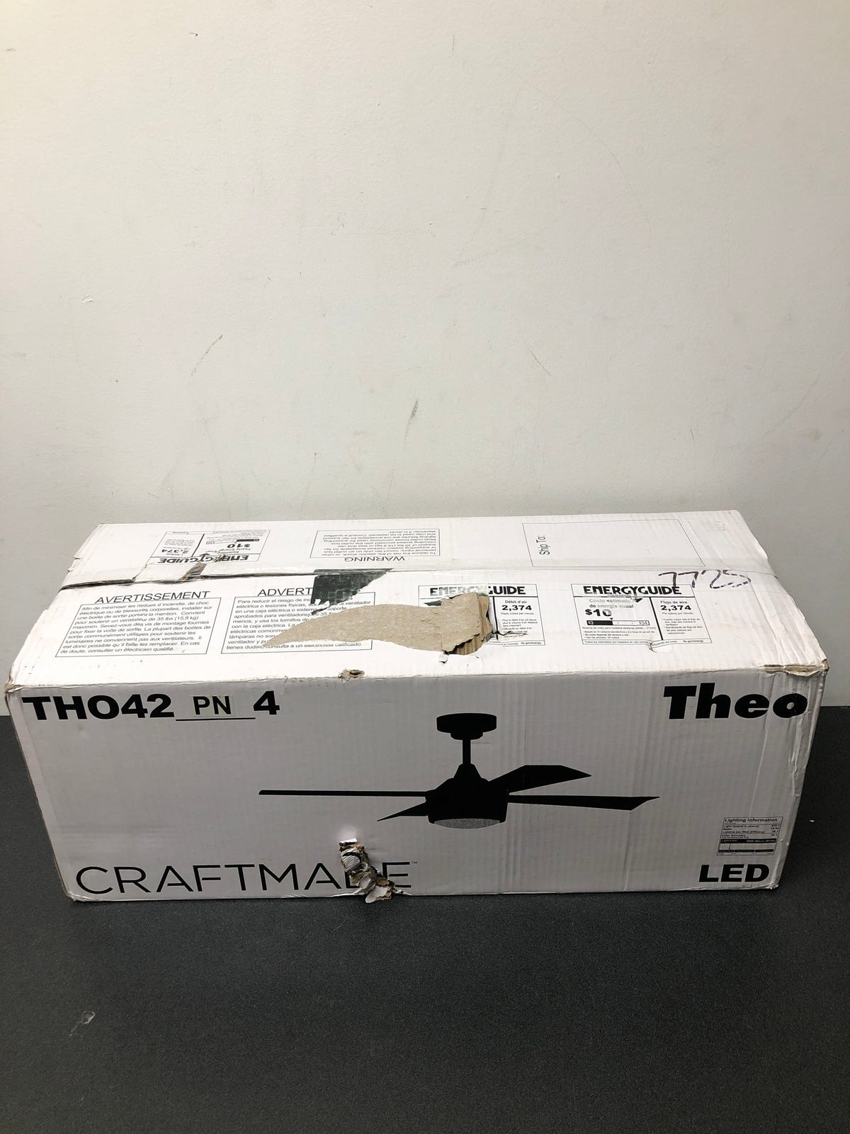 Craftmade THO42PN4 Theo 42" 4 Blade Indoor Ceiling Fan - Painted Nickel