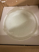 Capital Lighting 2032MN Hansen White Glass Flush Ceiling Light Fixture, 2-Light 120 Total Watts, 4" H x 13" W, Matte Nickel