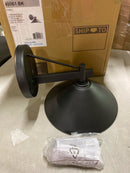 Kichler Ripley 12" 1-Light Outdoor Wall Light in Black for Exterior Doors, Garage, Porch, and Patio Walls (12" x 10"), 49061BKT