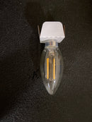 Bulbrite 861585 Pack of (4) 5 Watt Dimmable B11 Candelabra (E12) LED Bulbs - Clear - 500 Lumens, 3000K, and 80CRI - Clear
